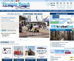 Virginia Beach Vacations Website Design Project