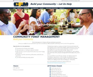 Community First Management Web Design Project