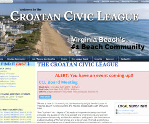 Croatan Civic League Website Design Project