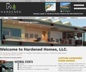 Hardened Homes Web Design Project