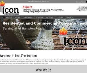 Icon Construction Web Design Project