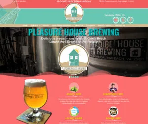 Pleasure House Brewing Website Design Project